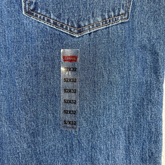 Levis 511 Mens Straight Jeans 52X32 Big Tall‎ Blue 5 Pocket Red Tab Casual NEW - Picture 2 of 13